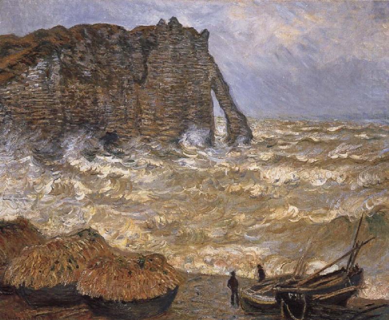 Claude Monet Rough Sea at Etretat china oil painting image